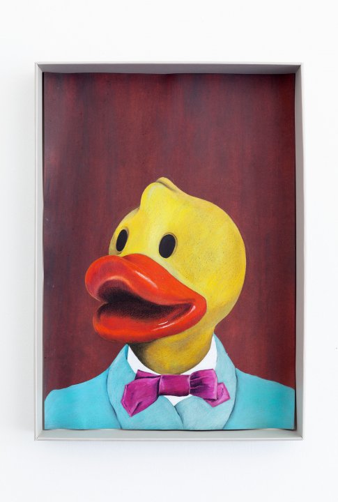 <em>Untitled</em>, 2019, Wax crayon and colored pencil on paper, 42 x 59 cm _MG_7180_web