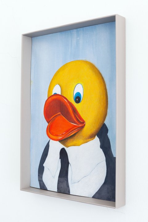 <em>Untitled</em>, 2019, Wax crayon and colored pencil on paper, 42 x 59 cm _MG_7190_web
